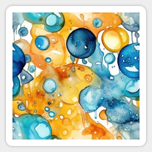 Abstract oil and water mix background Sticker